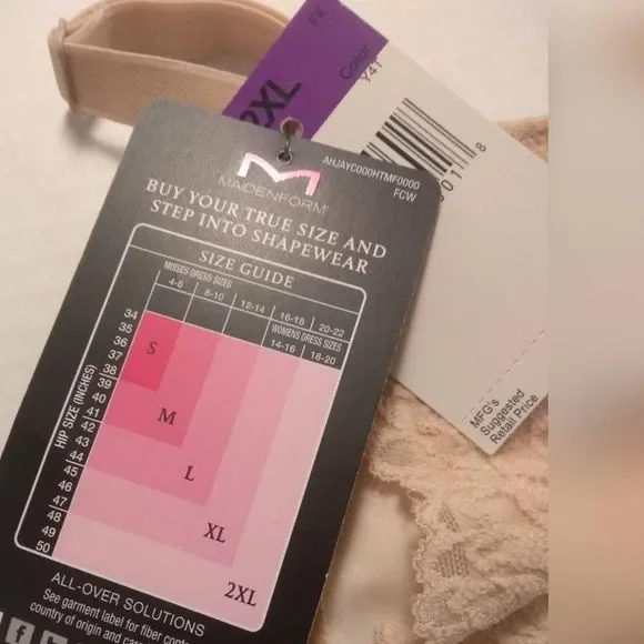 MAIDENFORM FIRM CONTROL ALL OVER SHAPING WEAR YOUR OWN BRA